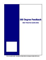 Guidelines For 360 Feedback [PDF]