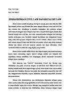 Hafis Hisnan NHDD Sosialis Law Civil Law