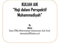 Haji Dalam Perspektif Muhammadiyah [PDF]