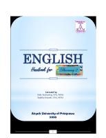 Handbook ENGLISH FOR PHARMACY II