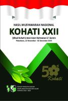 Hasil-Hasil Munas Kohati Xxii Pekanbaru