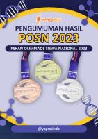 Hasil Pengumuman POSN 2023 Jenjang SMA, MA Dan SMK [PDF]