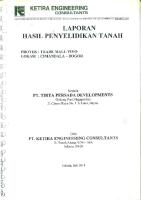 Hasil Penyelidikan Tanah