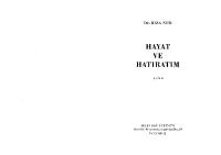 Hayat ve Hatıratım [1]