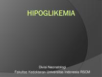 Hipoglikemia Pada BAyi Baru Lahir [PDF]