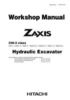 Hitachi Zaxis 330 3 Excavator Service Repair Manual PDF