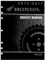 Honda PCX150 Service Manual PDF