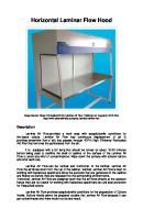 Horizontal Laminar Flow Hood