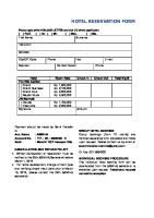 Hotel Reservation Form [PDF]