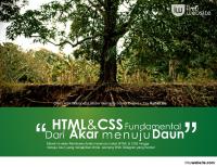 HTML CSS Dari Akar Ke Daun