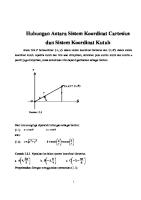 Hubungan Antara Sistem Koordinat Cartesius Dan Sistem Koordinat Kutub