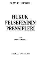 Hukuk Felsefesinin Prensipleri