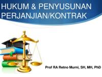 Hukum & Penyusunan Perjanjian Kontrak [PDF]