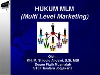 Hukum MLM (Multi Level Marketing) Dalam Pandangan Islam