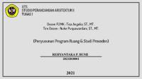 I (Penyusunan Program Ruang & Studi Preseden) [PDF]