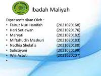 Ibadah Maliyah [PDF]