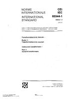 IEC 60044-1 2003 Ed. 1.2 Instrument Transformers - Part 1, Current Transformers PDF