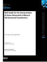 IEEE Guide For The Interpretation of Gases Generated in Mineral Oil-Immersed Transformers