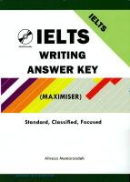 Ielts Writing Answer Key Maximiser Standard