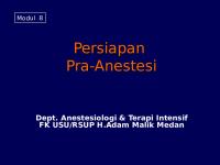 II. Modul 8 - Persiapan Pra-Anestesi