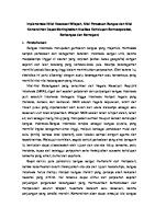 Implementasi Nilai Kesatuan Wilayah, Persatuan Bangsa, Kemadirian