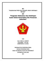 Implementasi Nilai-Nilai Pancasila Dalam Kehidupan Kampus [PDF]