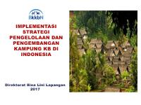 Implementasi Strategi Kampung KB Dan Evaluasi.