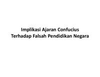 Implikasi Ajaran Confucius Terhadap Falsah Pendidikan Negara [PDF]