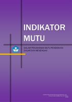 Indikator Mutu - Dalam Penjaminan Mutu Pendidikan Dasar Dan Menengah