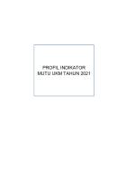 Indikator Mutu Ukm Dan Kamus Mutu