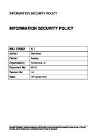 Information Security Policy PDF