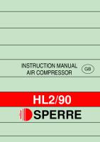 Instruction Manual Air Compressor: Sperre