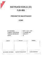 Instruksi Kerja (IK) PJB-IMS - CEMS PDF