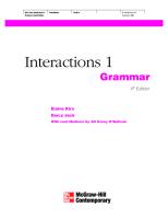 Interactions 1