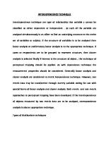 Interdependence Technique [PDF]