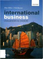 International Business - Challenges and Choices