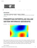 Interpolation GIS