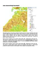 Interpretasi Peta Geomorfologi