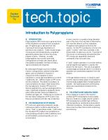 Intro To PP. Introduction To Polypropylene by Lyondellbasell