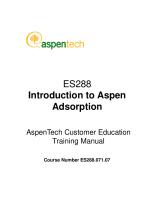 Introduction Aspen Adsorption