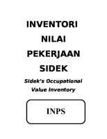 Inventori Nilai Pekerjaan Sidek by Haziq Azree