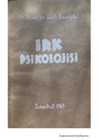 Irk Psikolojisi - Black and White Version [1 ed.]