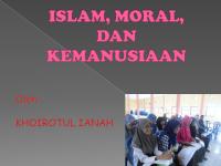 Islam, Moral Dan Kemanusiaan