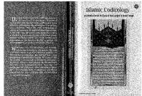 Islamic Codicology: An Introduction To The Study of Manuscripts in Arabic Script [PDF]