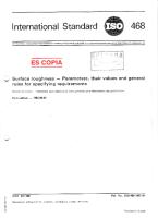 ISO 468 1982-08 Surface Roughness