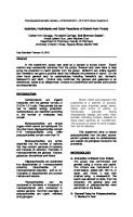 Isolation, Hydrolysis and Color Reactions of Starch From Potato