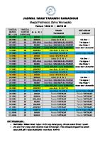 Jadwal Imam Masjid [PDF]