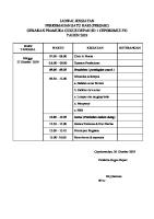 Jadwal Kegiatan Persari