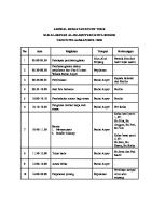 Jadwal Kegiatan Study Tour