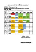 Jadwal Mengajar